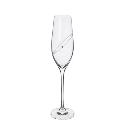 Glitz Celebration Flutes, Set Of 2 1 Glitz Celebration Flutes, Set Of 2 -The Clinksy Sales Store clear flute single
