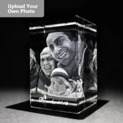 Medium Laser Photo Gift Block - Tower (Free Text Engraving Available) - Standard Delivery Will Be 3 Working Days. -The Clinksy Sales Store laser tower3