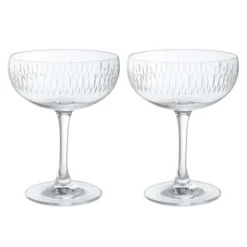 Limelight - Mitre Champagne Saucer, Set Of 2
