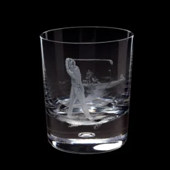 Hand Engraved Golfer Tumbler