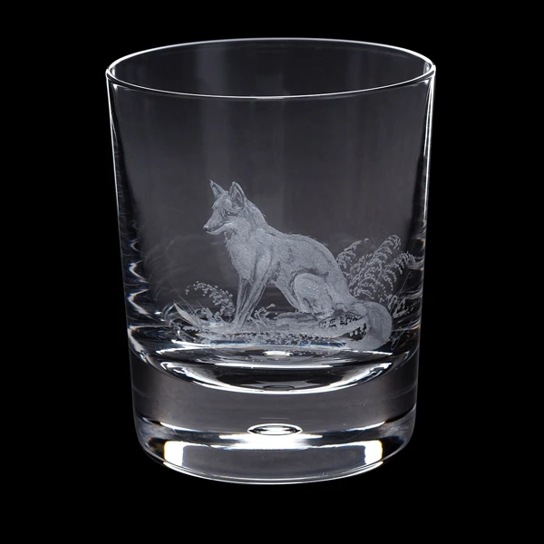 Hand Engraved Fox Tumbler 1 Hand Engraved Fox Tumbler
