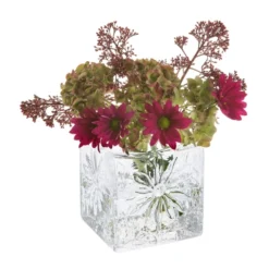Marguerite Square Vase Clear